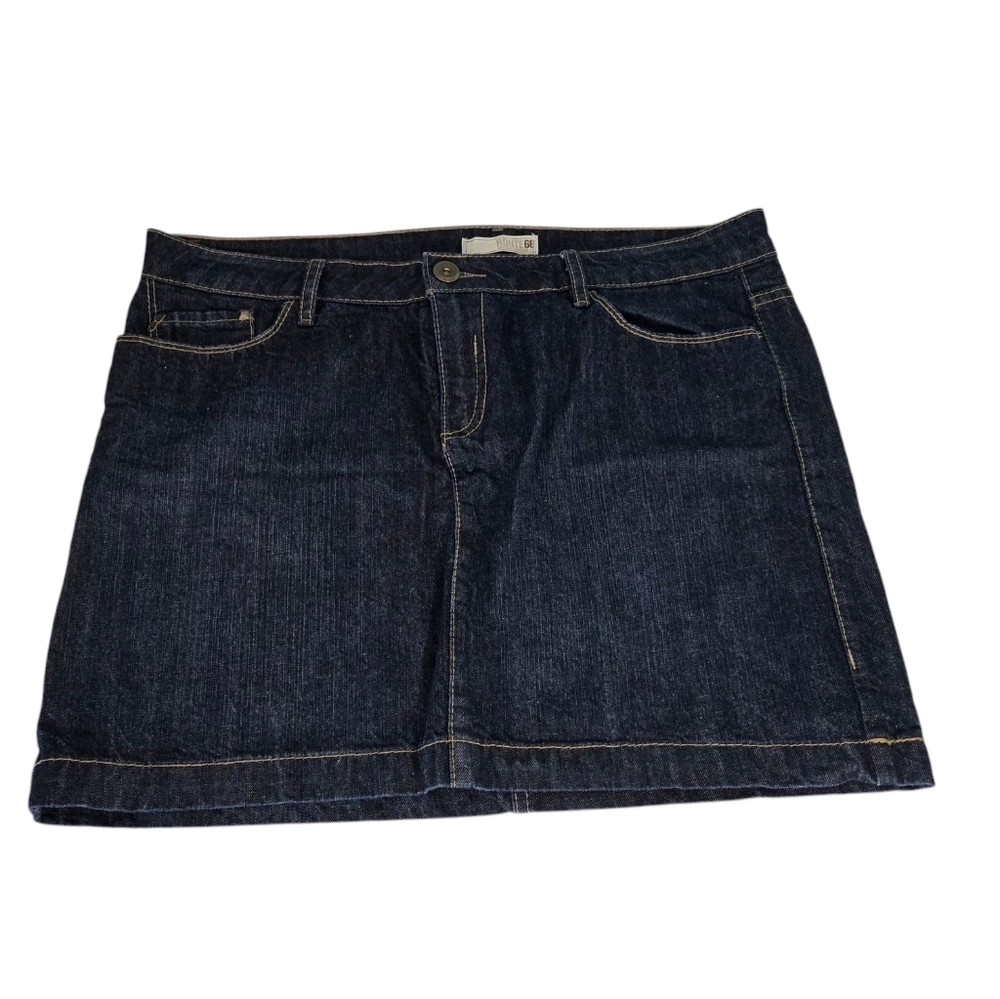 Route 66 Classic Fit  Denim Skirt - Picture 6 of 14